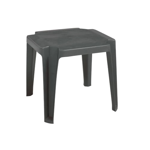 Grosfillex® Miami Low Table, 17Wx15Hx17L, Charcoal, Minimum Qty. 6